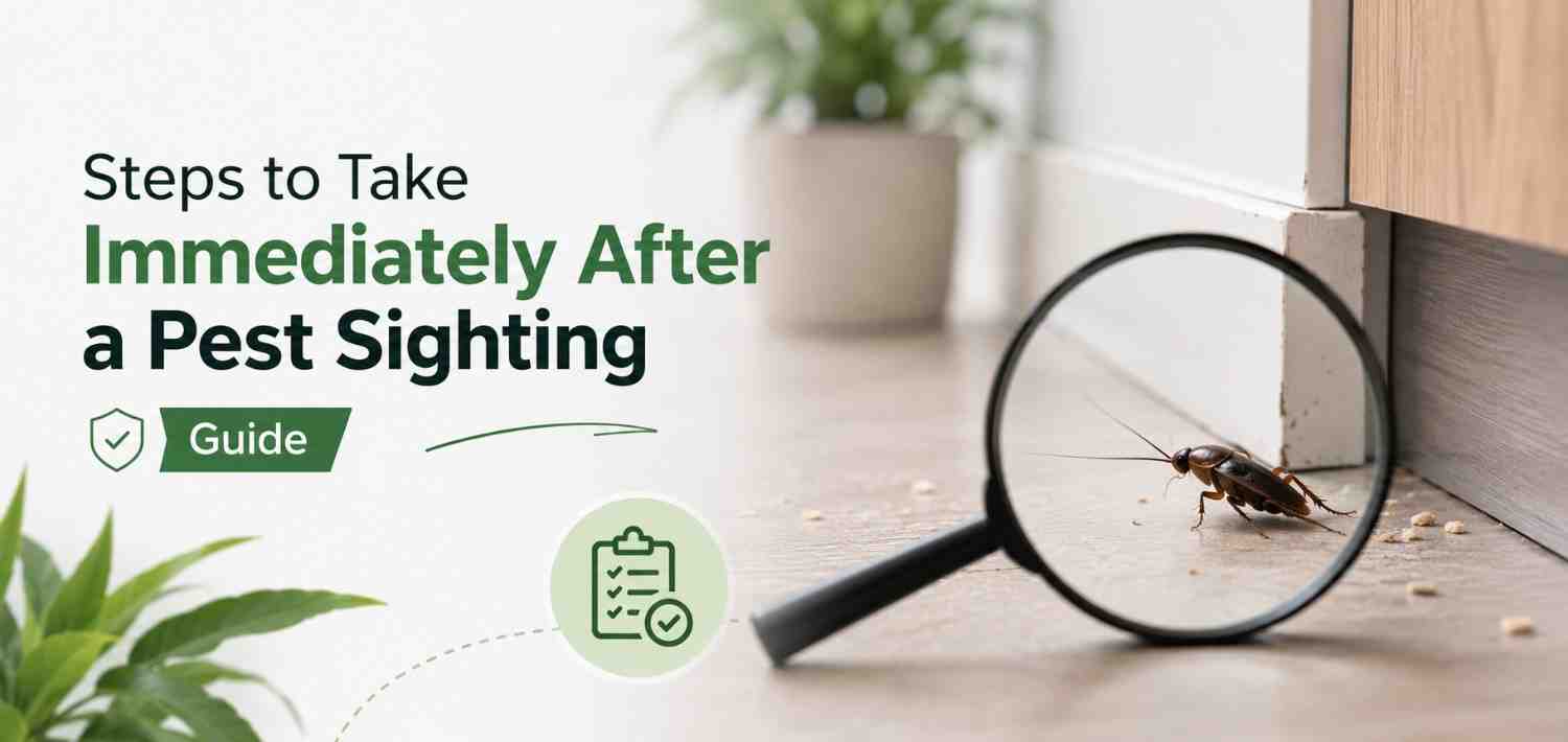 Steps to Take Immediately After a Pest Sighting Guide